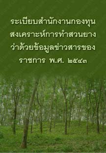 ระเบียบสำนักงานกองทุนสงเคราะห์การทำสวนยางว่าด้วยข้อมูลข่าวสารของราชการพ.ศ.๒๕๔๓