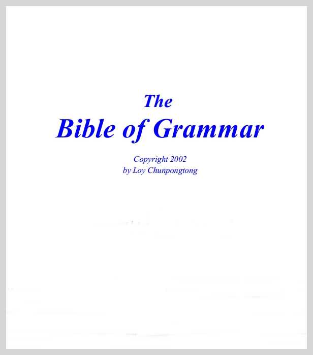 English: The Bible of Grammar