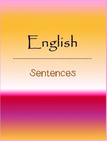 เอกสารประกอบการบรรยายวิชา English: Sentences