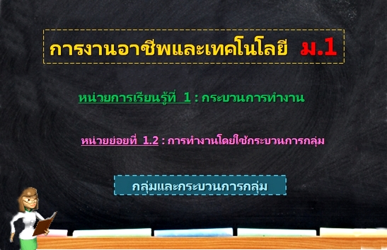 ตอน 1: กลุ่มและกระบวนการกลุ่ม (ม.1)