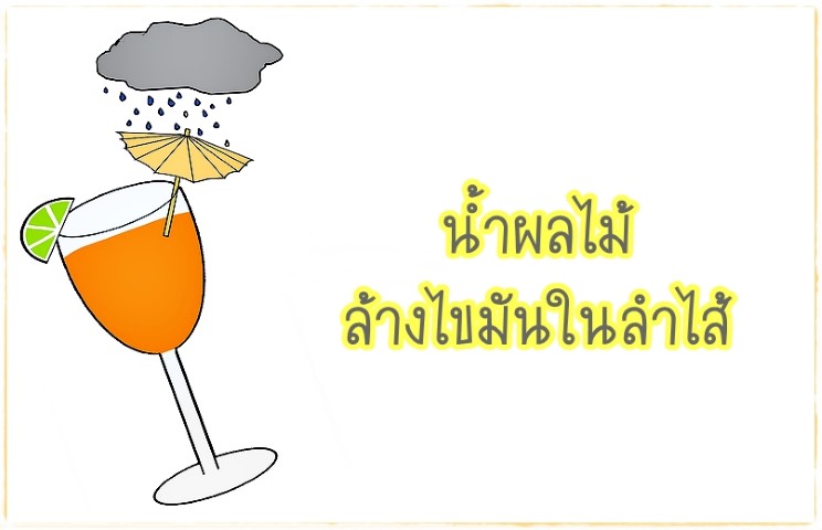 เครื่องดื่ม - น้ำผลไม้ล้างไขมันในลำไส้