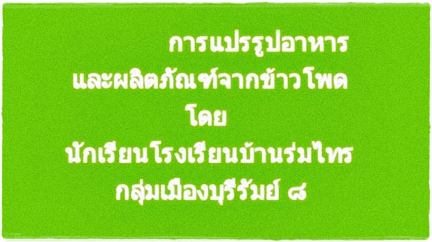 การแปรรูปอาหาร - ผลิตภัณฑ์จากข้าวโพด